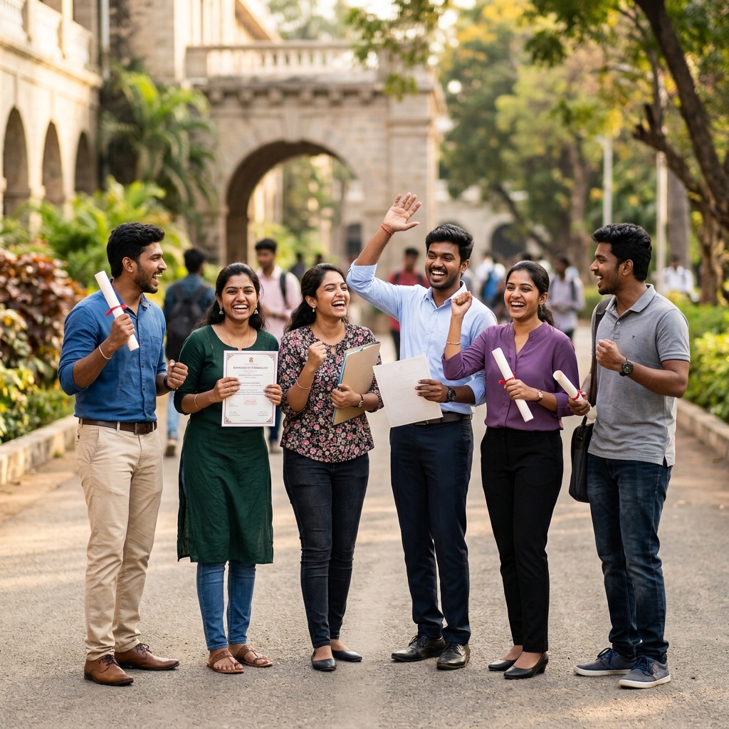 Happy South Indian Students